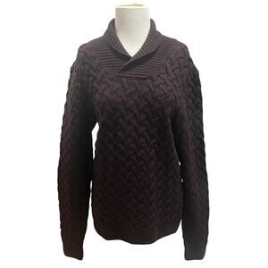 Patrizia Pepe Firenze S Brown Tessilform Made in Italy Wool Cashmere Sweater